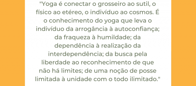 O conhecimento do Yoga