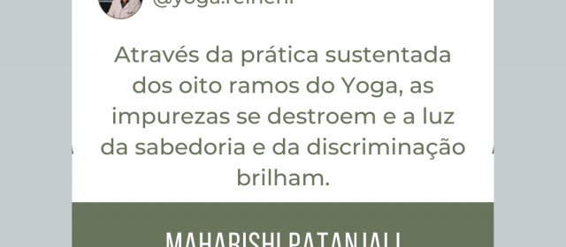 Citação Maharishi Patanjali – Sabedoria